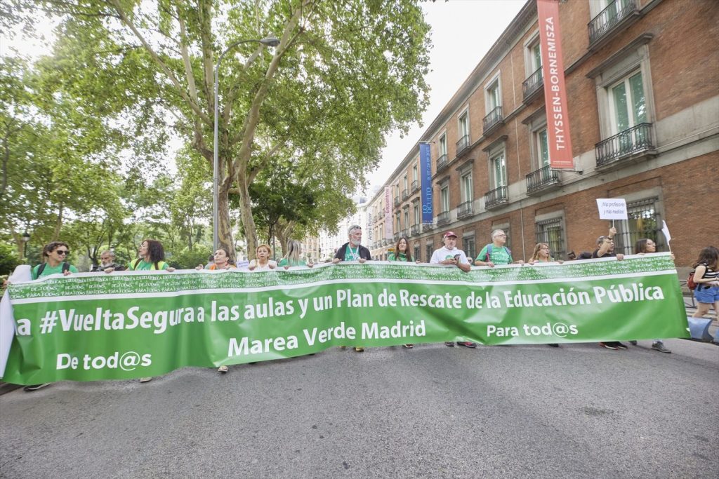 Los profesores madrileños retoman este sábado la Marea Verde 1 Moncloa Los profesores madrileños retoman este sábado la Marea Verde. | Foto: Europa Press