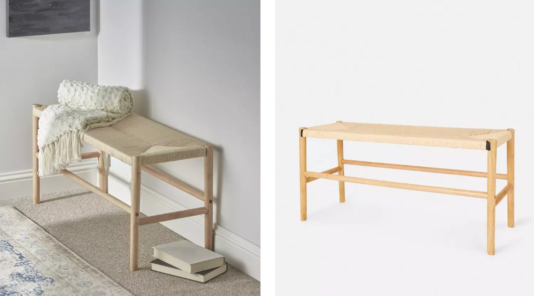 banco cuerda madera primark