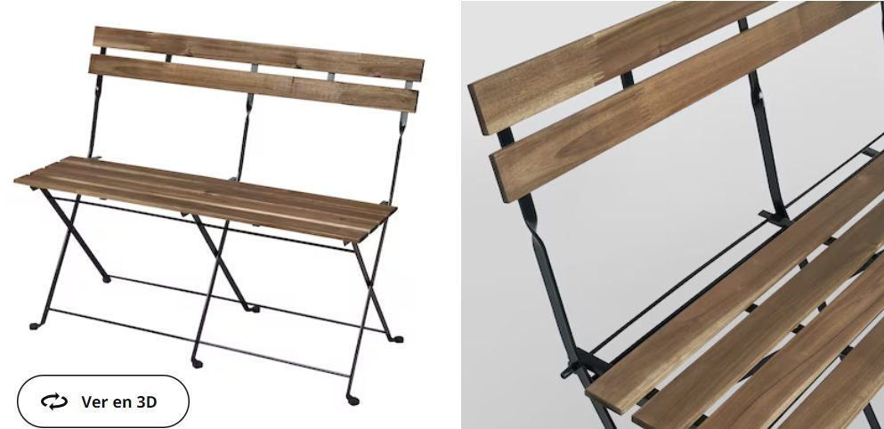 banco plegable jardin ikea