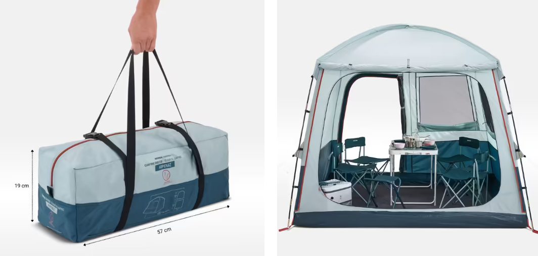 carpa plegable decathlon