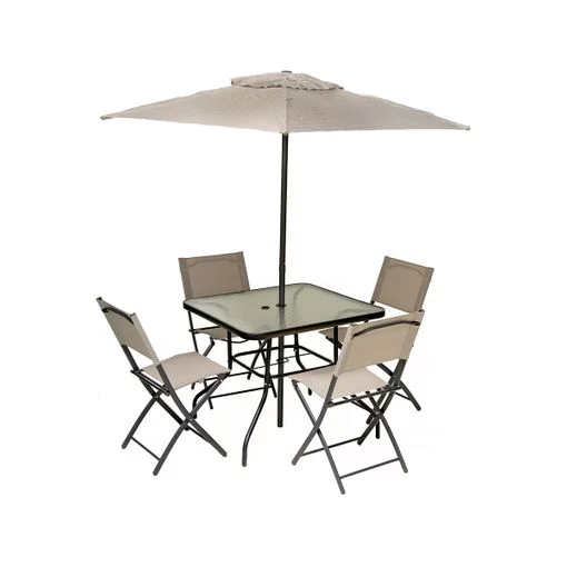 conjunto comedor jardin sombrilla