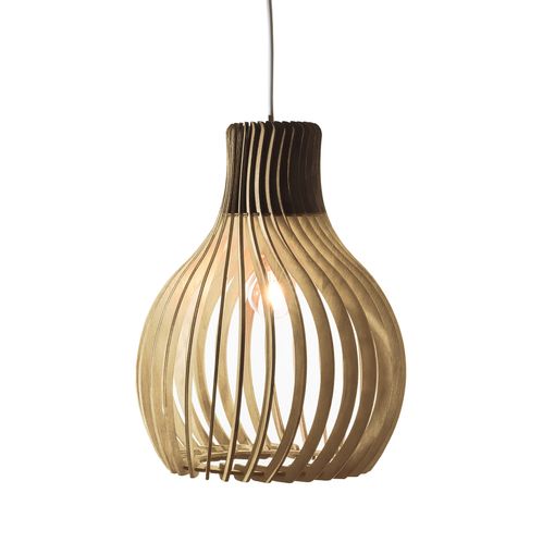 lampara techo madera carrefour