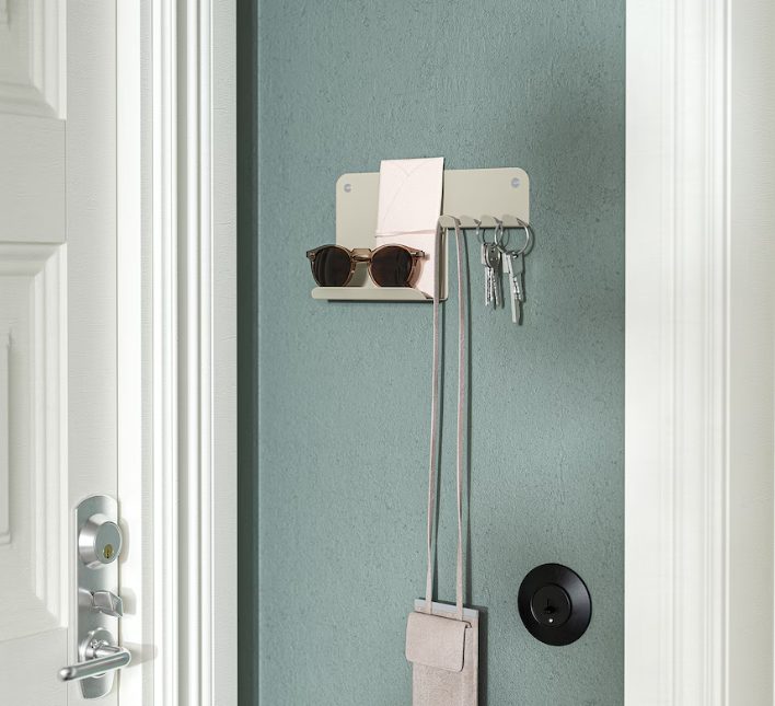 organizador pared ganchos