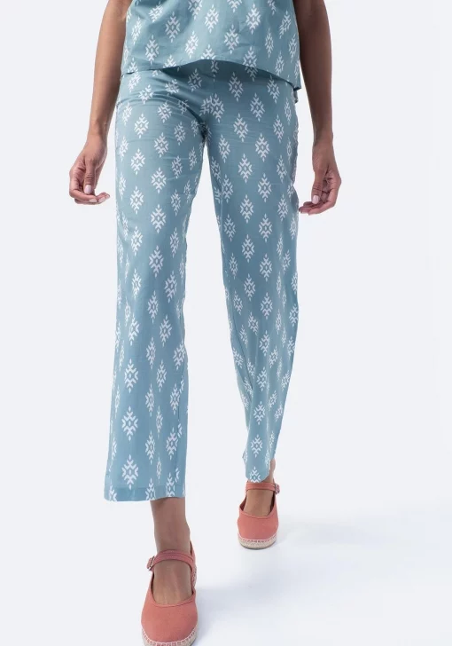 pantalon estampado carrefour
