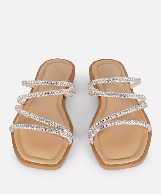 sandalias tiras strass