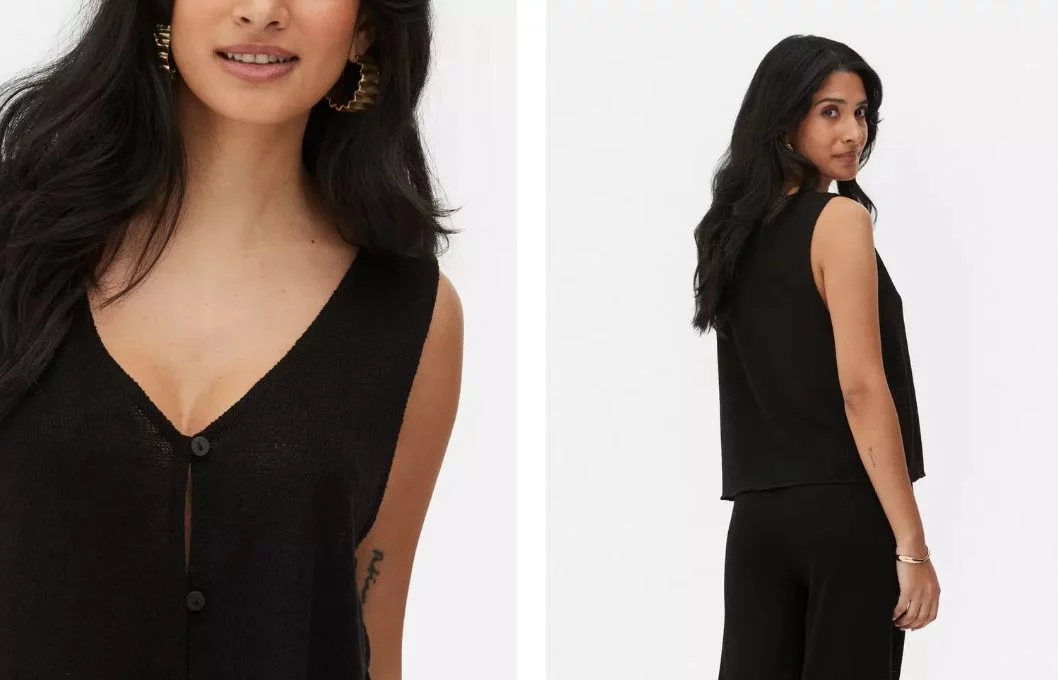 top punto sin mangas primark