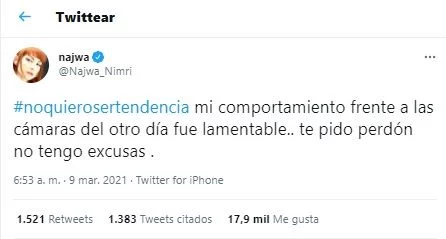 El repudiable momento que protagonizó Najwa Nimri 1 Moncloa video najwa nimri de vis a vis agredio a unos camarografos y despues pidio disculpas 1140504 Moncloa