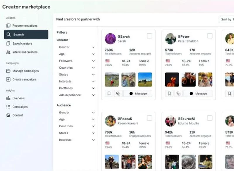 UNA PLATAFORMA QUE PONE EN CONTACTO A CREADORES Y ANUNCIANTES