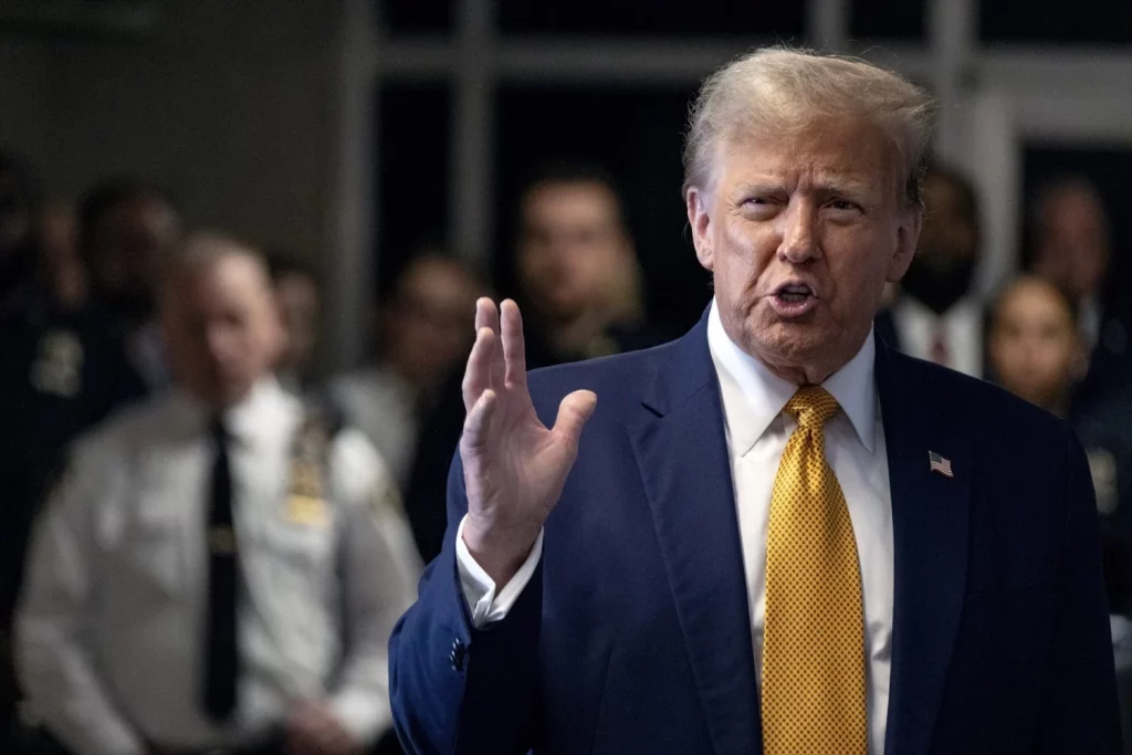 EuropaPress 5960344 14 may 2024 us new york former us president donald trump speaks before the 1 Moncloa