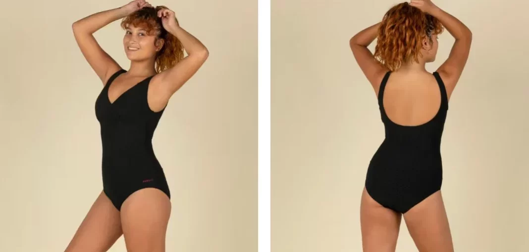 banador negro vientre plano decathlon