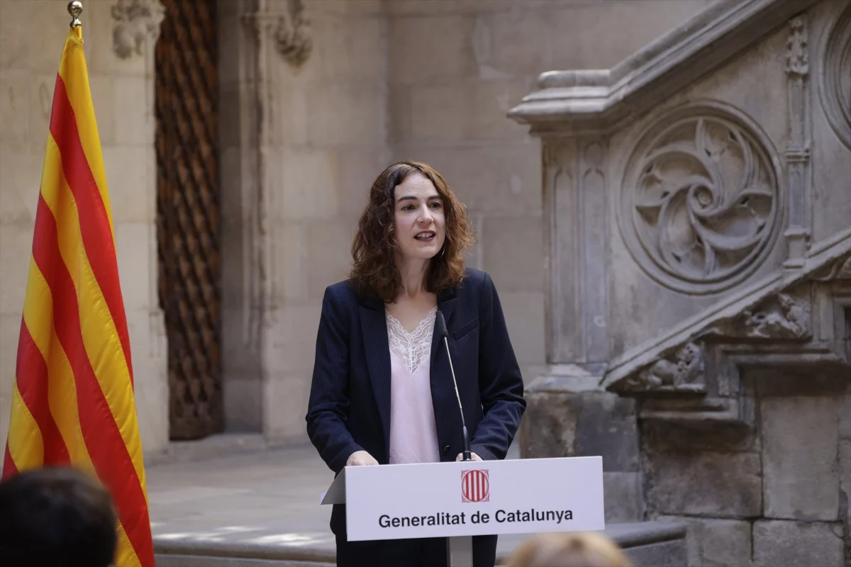 consellera_justicia_derechos_memoria_generalitat_gemma_ubasart_interviene Gemma Ubasart fue la consejera que anunció las medidas de la Ley o Estrategia de Obertalidat.