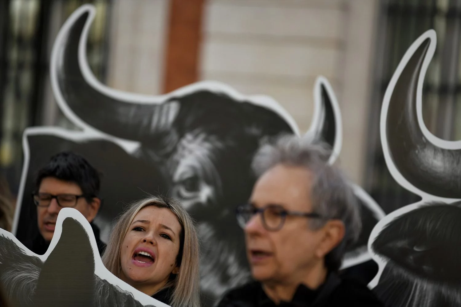 EuropaPress_5603954_varias_personas_muestran_banderas_pancartas_imagenes_toros_manifestacion