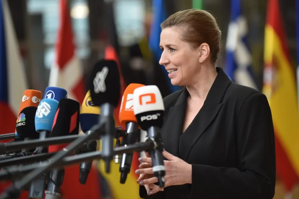 EuropaPress 5636477 handout 14 december 2023 belgium brussels prime minister of denmark mette Moncloa