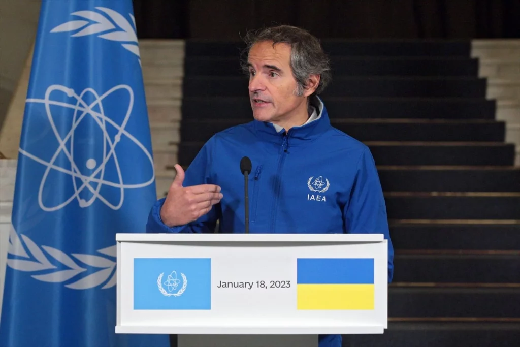 EuropaPress 5732032 january 18 2023 kyiv ukraine director general of the international atomic Moncloa