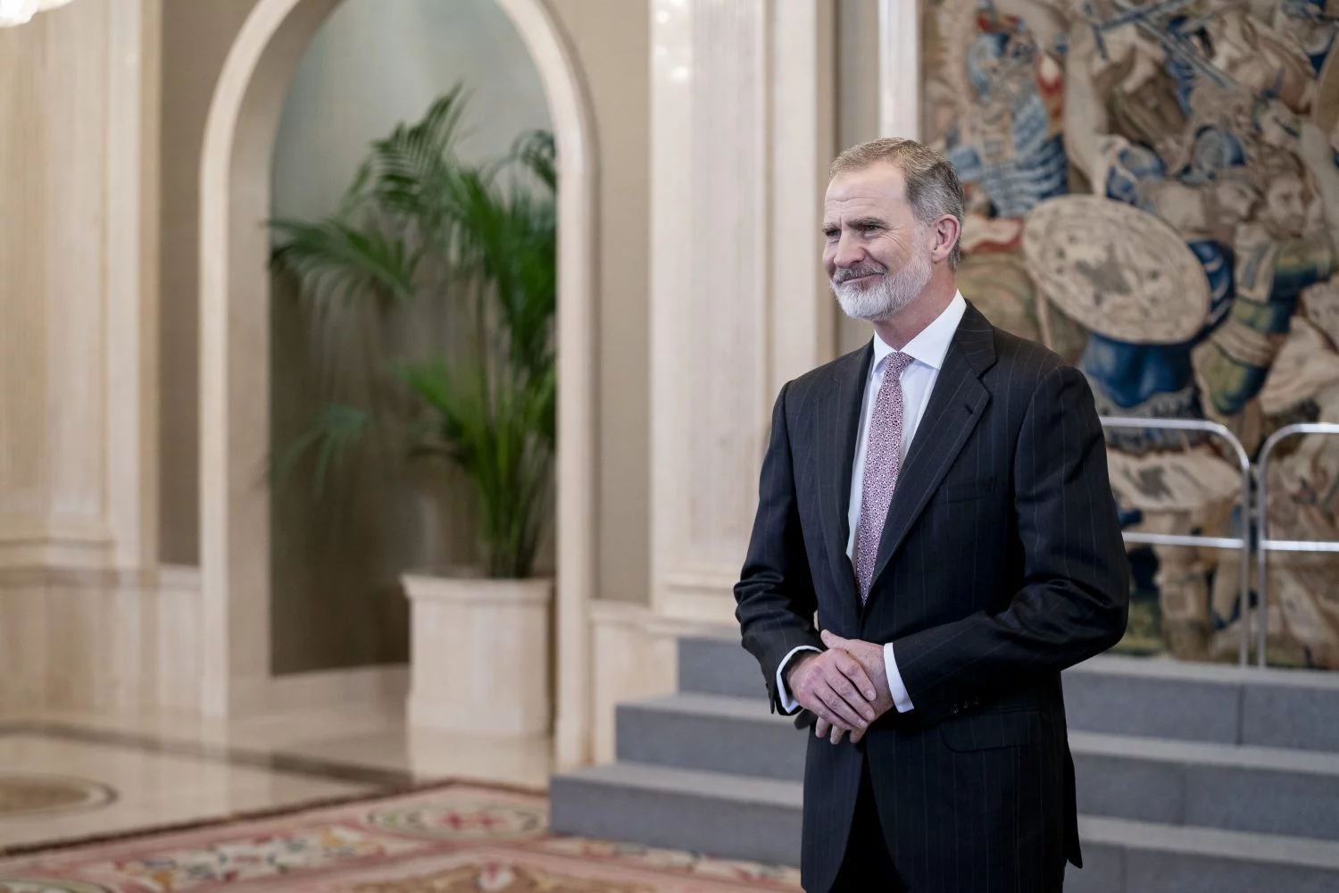 EuropaPress_5863457_rey_felipe_audiencia_equipo_baloncesto_real_madrid_palacio_zarzuela_abril