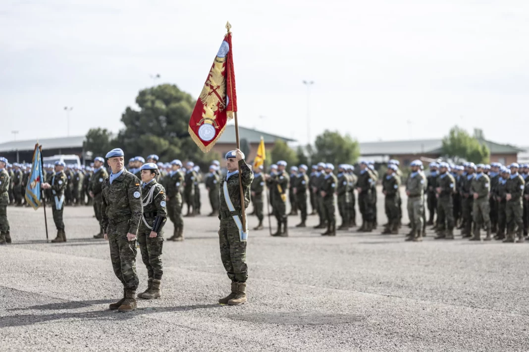 Militares de la Brigada Aragón en un desfile. AGENCIAS