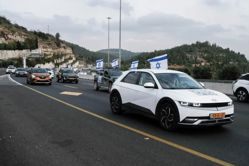 EuropaPress 5991640 28 may 2024 israel protesters opposing israeli prime minister benjamin Moncloa