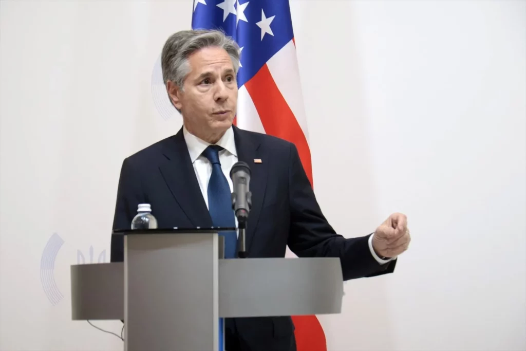 EuropaPress 6015341 may 15 2024 kyiv ukraine kyiv ukraine may 15 2024 us secretary of state Moncloa