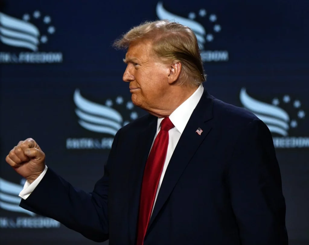 EuropaPress 6048306 june 22 2024 washington dc usa former president donald trump speaks at the Moncloa