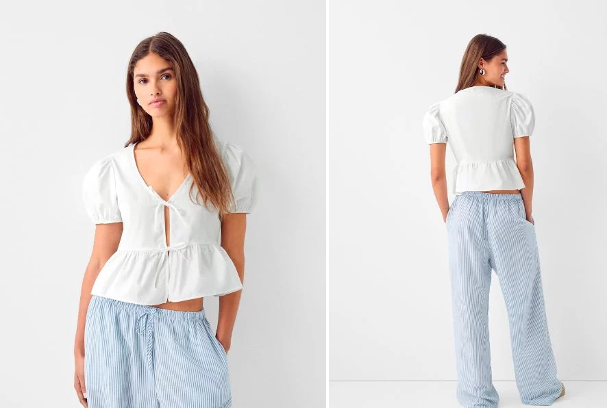 16 euros de nada cuestan estas bonitas bermudas de Bershka que lleva Dulceida 2 Moncloa camisetacorta bershka1 Moncloa