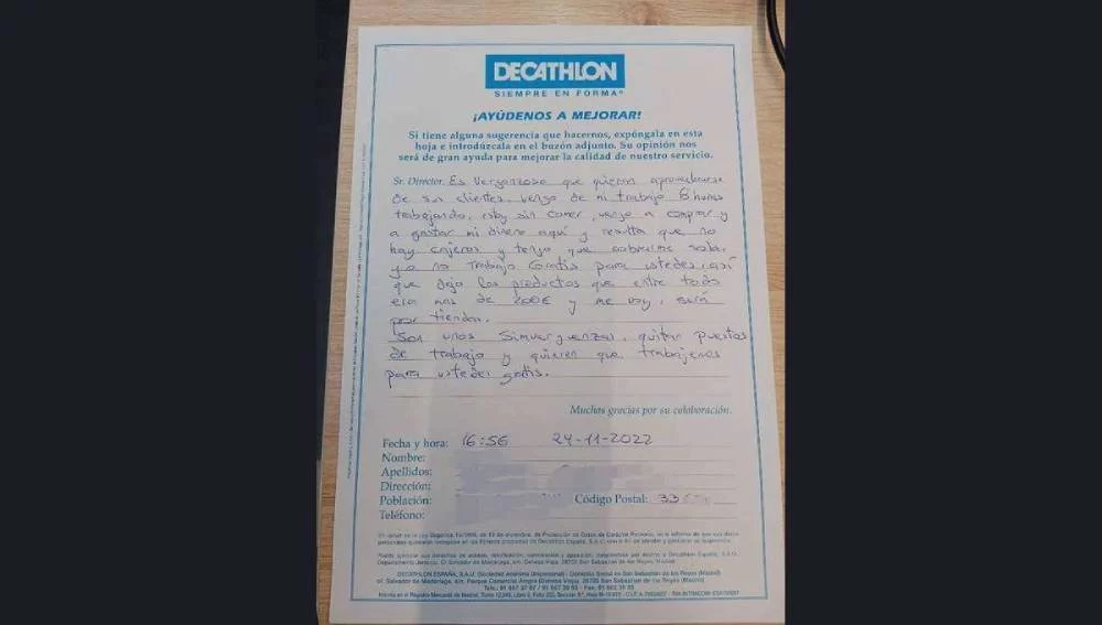 La queja contra Decathlon que enfurece a más españoles cada día 1 Moncloa La medida de Decathlon que instaló el debate