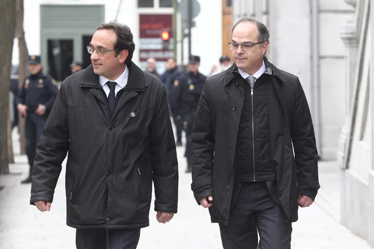 Josep Rull y Jordi Turull, dos de los posibles amnistiados por los jueces Josep Rull y Jordi Turull, dos de los posibles beneficiados por la ley de amnistía. AGENCIAS