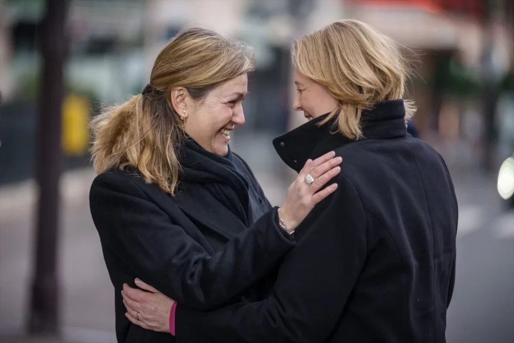 La macronista Yaël Braun-Pivet, reelegida presidenta de la Asamblea francesa 3 Moncloa EuropaPress 4939463 22 january 2023 france paris president of the bundestag barbel bas is Moncloa