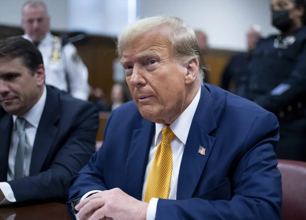 EuropaPress 5960343 14 may 2024 us new york former us president donald trump appears at Moncloa