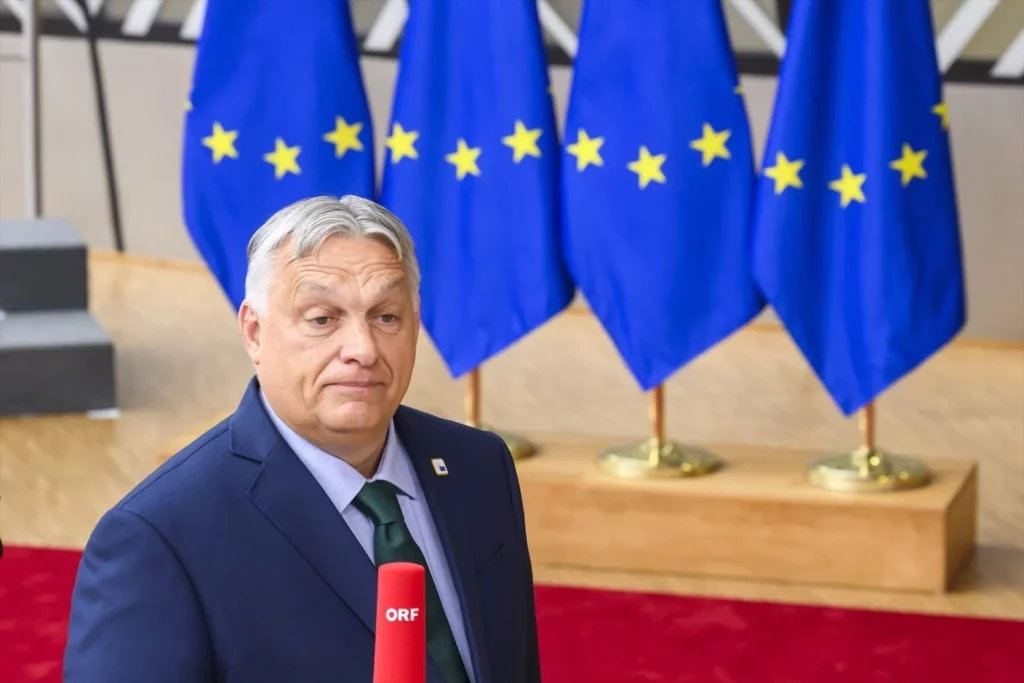 EuropaPress 6057417 27 june 2024 belgium brussels hungarian prime minister viktor orban arrives Moncloa