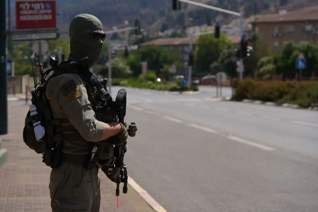 EuropaPress 6068709 kiryat shmona israel june 18 2024 an israeli reserve soldier takes part Moncloa