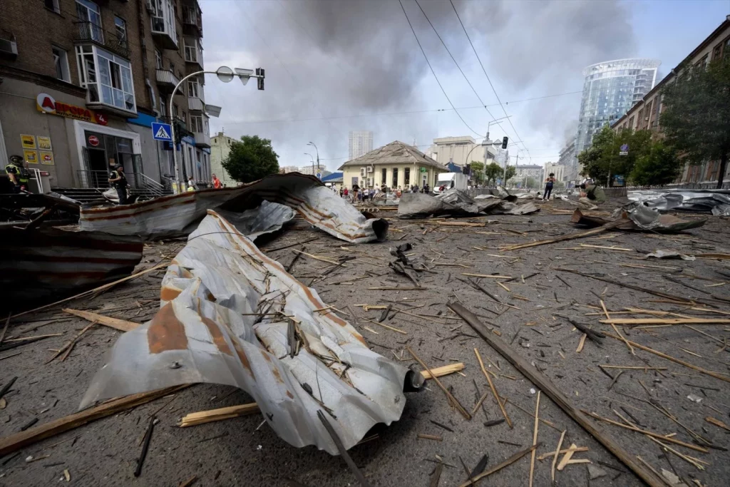 bombardeo de Rusia a Kiev.