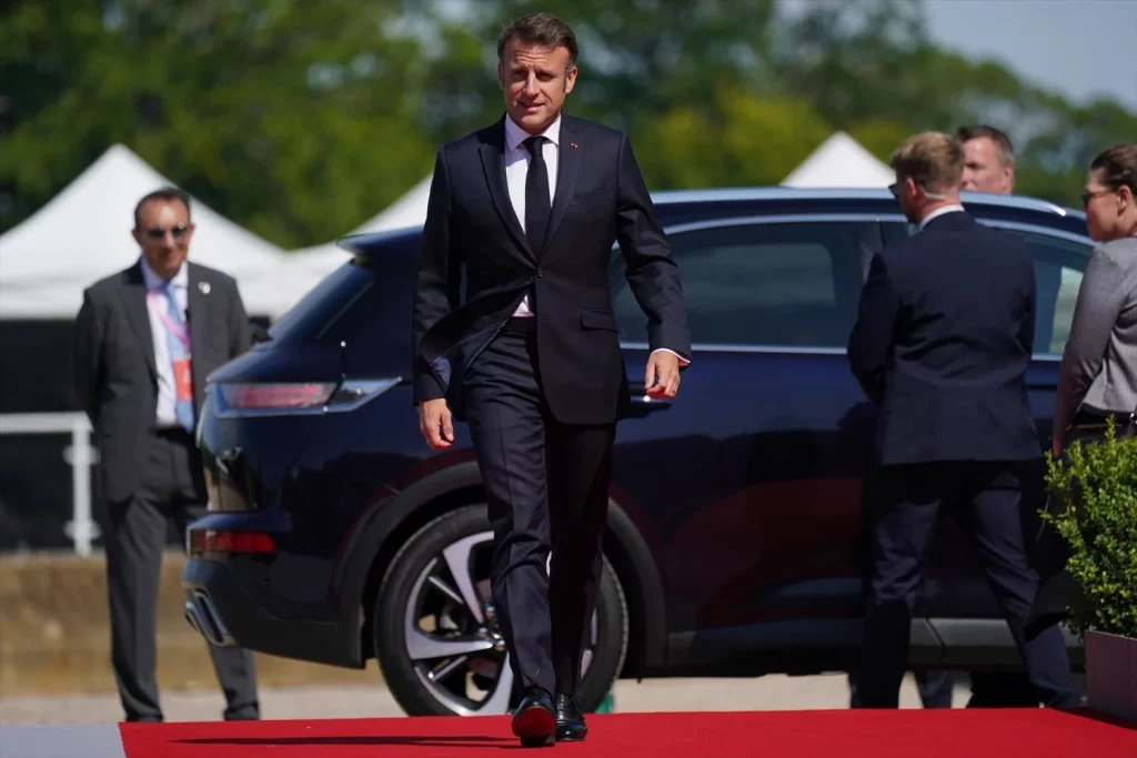 EuropaPress 6095015 18 july 2024 united kingdom woodstock president of france emmanuel macron Moncloa