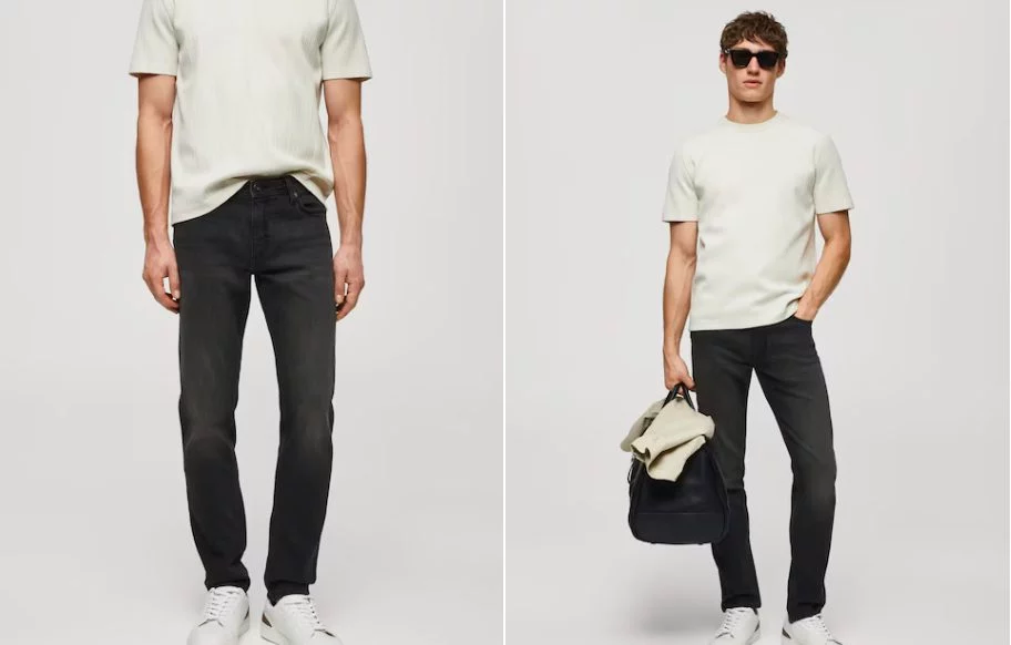 Encontramos en las rebajas de Mango el polo de punto con rayas más atractivo 2 Moncloa jeansslimfit mango Moncloa