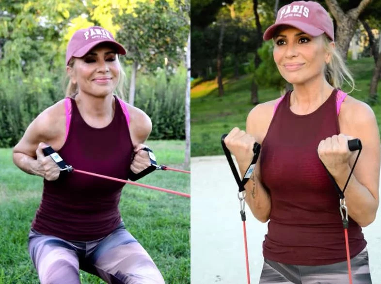 Adelgaza y tonifica tus brazos con la rutina de Marta Sánchez 1 Moncloa Esta es la rutina de brazos que Marta Sánchez aplica