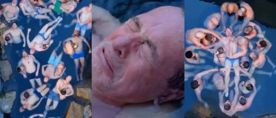 Hombres gastan 10 mil dólares en un retiro de masculinidad con terapia de llanto en piscina 1 Moncloa Todos los detalles sobre el retiro que revolucionó a los hombres