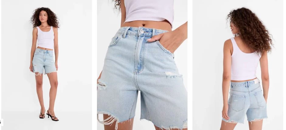 Stradivarius arrasa con un top fluido más sensual que el de Mango 2 Moncloa shortdenimazul stradivarius Moncloa