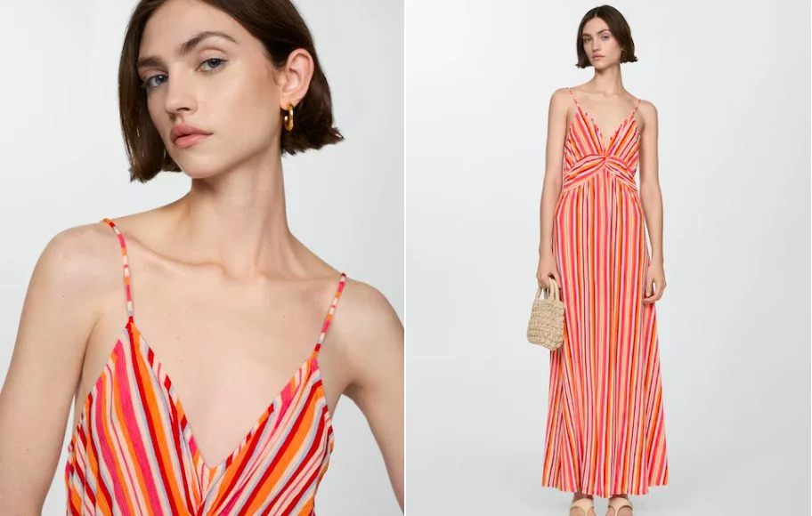 3 vestidos de Mango que sirven para el verano pero también para primavera y otoño 2 Moncloa vestidorayas mango09072 Moncloa