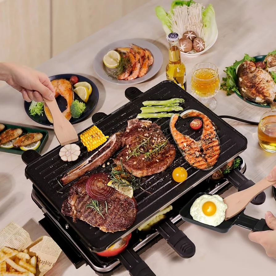 Lidl tiene el gadget de 25 euros que te hará olvidar la freidora de aire 2 Moncloa Características del Raclettete Grill 1500 W de Lidl