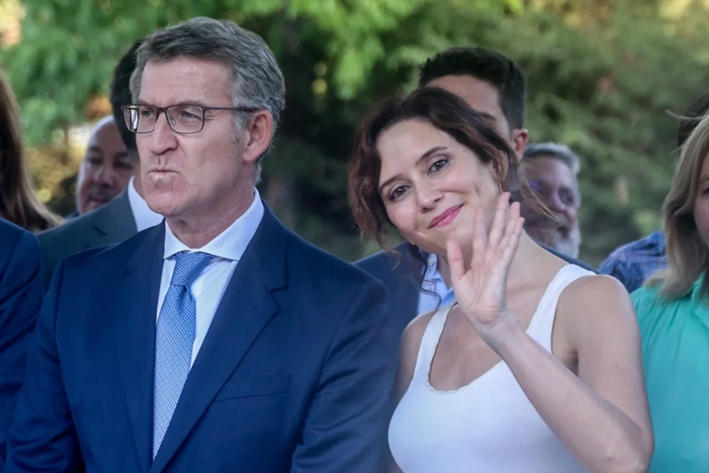Alberto Núñez Feijóo e Isabel Díaz Ayuso (Fuente: Agencias)