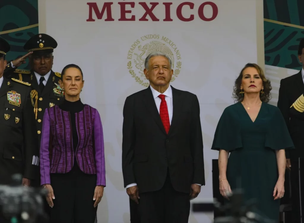 Sheinbaum reaviva la polémica España-México para tapar los 200.000 asesinatos del sexenio de su partido 1 Moncloa EuropaPress 6216381 16 september 2024 mexico mexico city l r elected mexican president claudia Moncloa