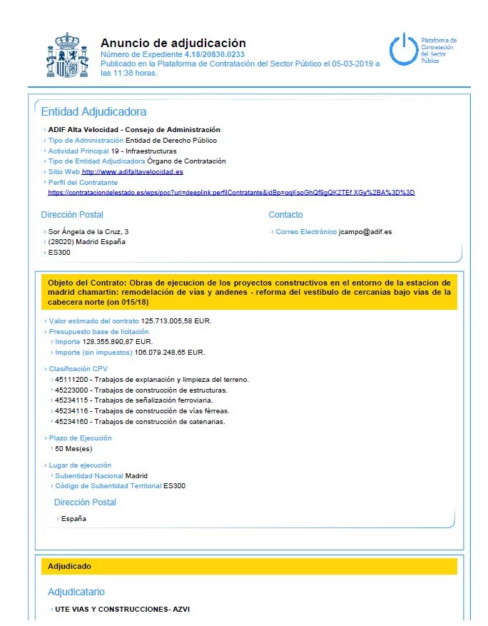 La constructora que asesora Koldo García obtuvo 6 contratos del ministerio por 193M de euros 2 Moncloa adif2 Moncloa