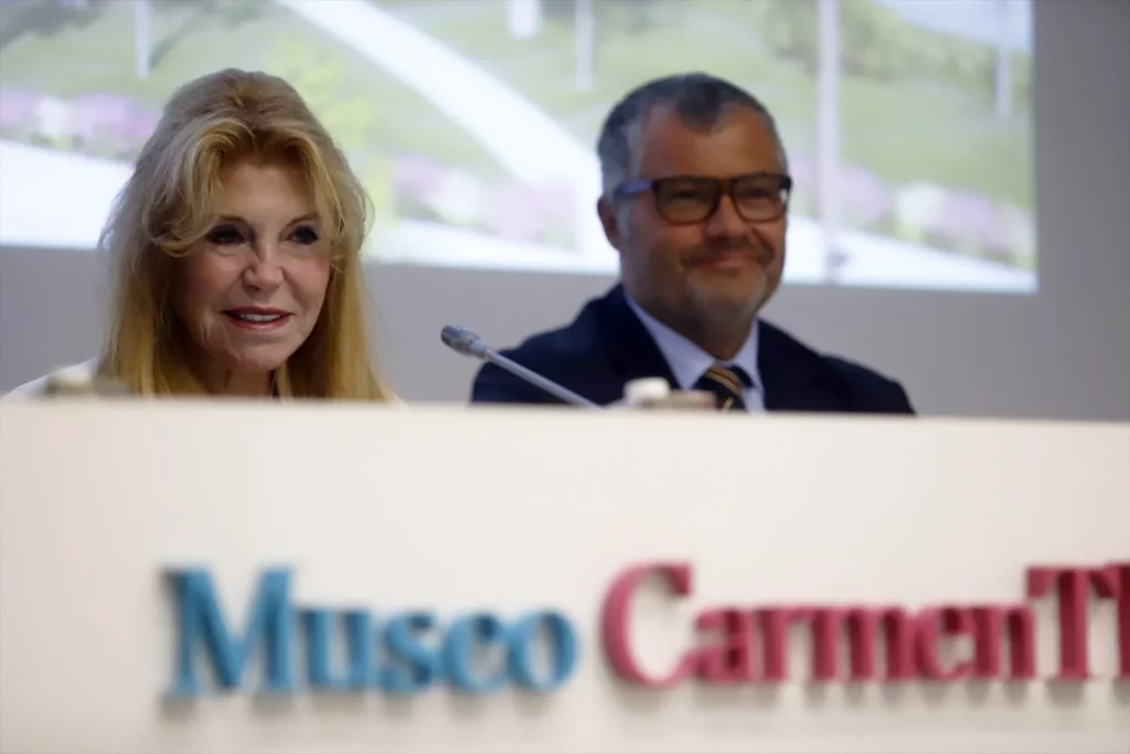 EuropaPress 4854006 baronesa carmen thyssen junto conservador general coleccion carmen thyssen Moncloa
