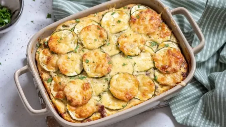 Deléitate con este irresistible calabacín gratinado que se funde en tu boca Deléitate con este irresistible calabacín gratinado que se funde en tu boca