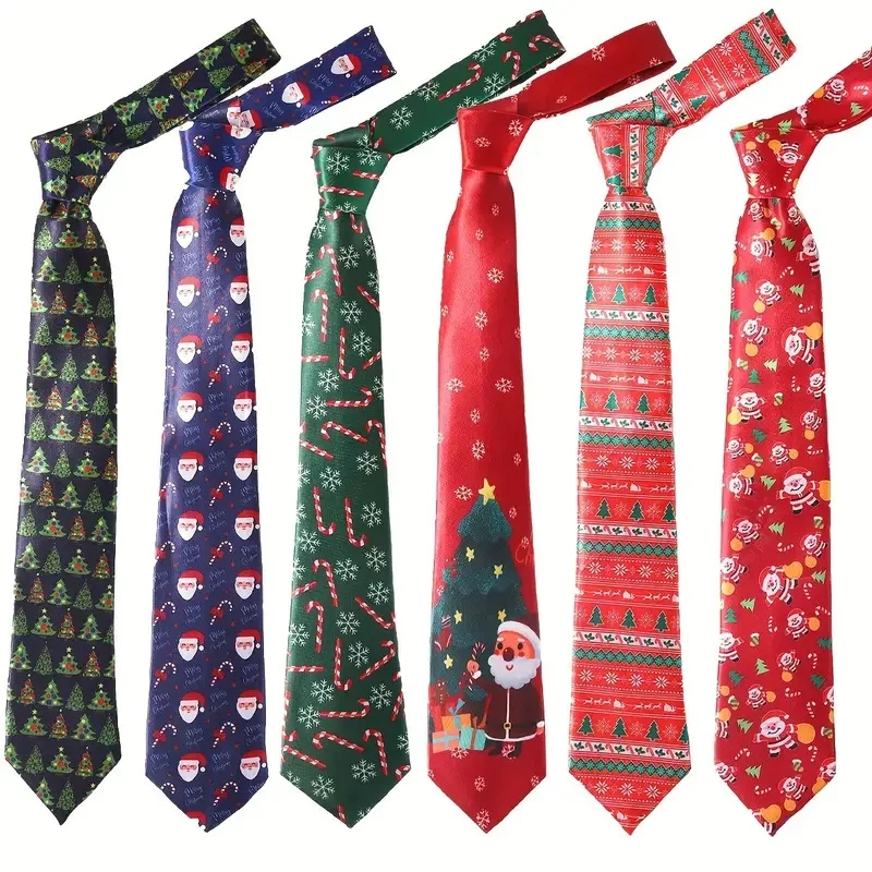 Destaca en la cena de Navidad con estos complementos y prendas de Temu 7 Moncloa Corbatas de navidad Moncloa