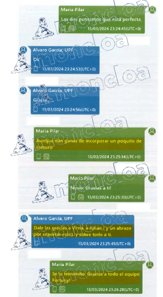 El Alto Tribunal ratifica la sentencia por revelación de secretos contra García Ortiz 1 Moncloa La conversación entre el fiscal general del Estado, Álvaro García Ortiz, y la fiscal jefe provincial de Madrid, Pilar Rodríguez