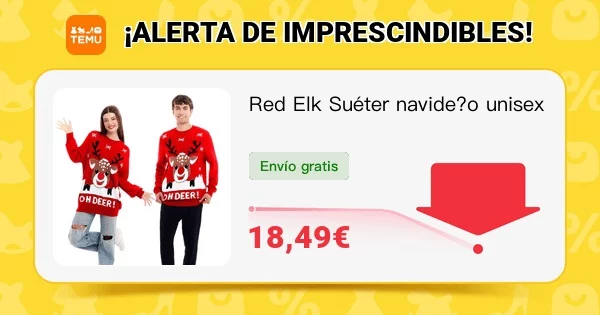 Destaca en la cena de Navidad con estos complementos y prendas de Temu 10 Moncloa Jerseis navidenos boton Moncloa