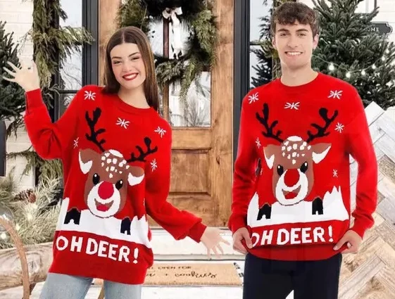 Destaca en la cena de Navidad con estos complementos y prendas de Temu 9 Moncloa Jerseis navidenos Moncloa