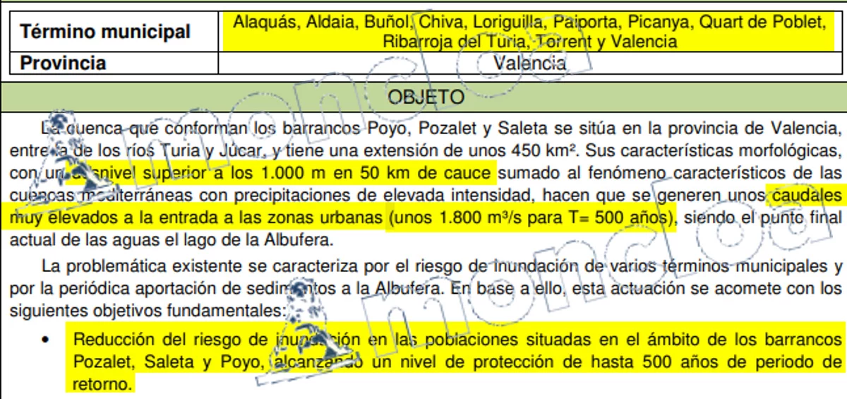 El plan del Gobierno del PSOE para evitar inundaciones en Valencia, con 30 años de retraso