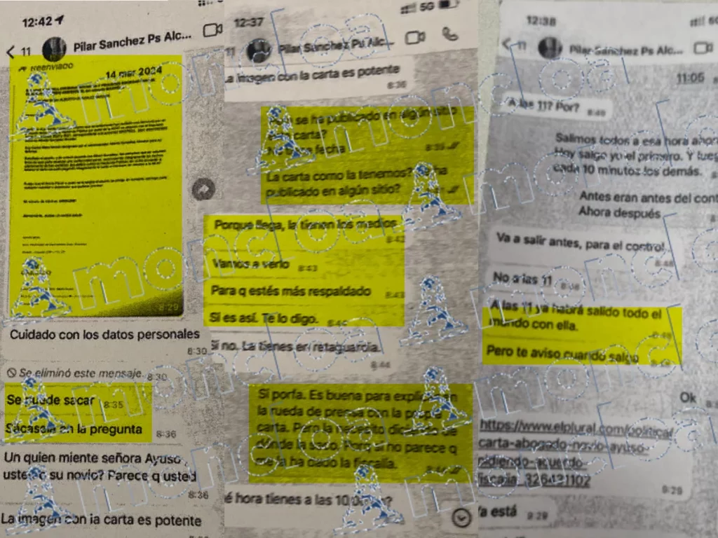 Óscar López patina con Pilar Sánchez Acera: el Supremo abre la puerta al delito de falso testimonio 1 Moncloa La conversación entre Pilar Sánchez Acera y Juan Lobato muestra el documento íntegro, que no se ha publicado en ningún medio