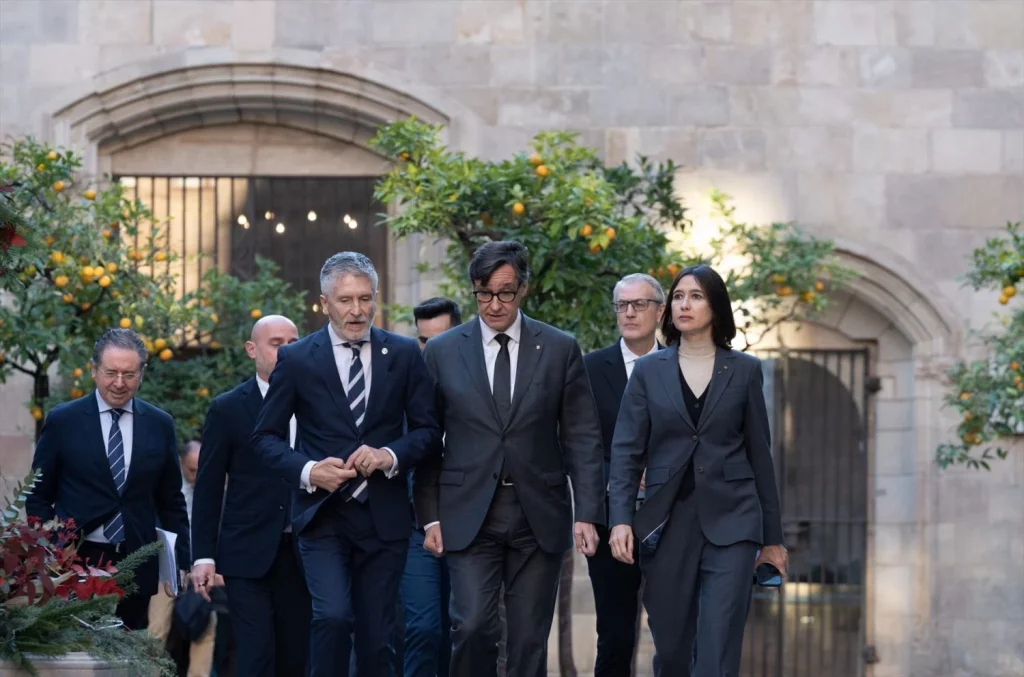 EuropaPress 6387007 i d ministro interior fernando grande marlaska presidente generalitat Moncloa